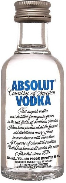 Miniature Vodka Absolute 0.05l
