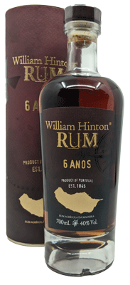 Rhum William Hinton Madère 6 Ans