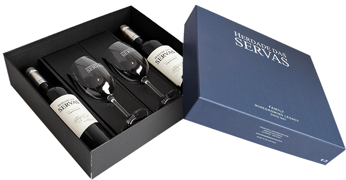 Set Servas Reserva Rosso (2 Bottiglie E 2 Bicchieri) 2016