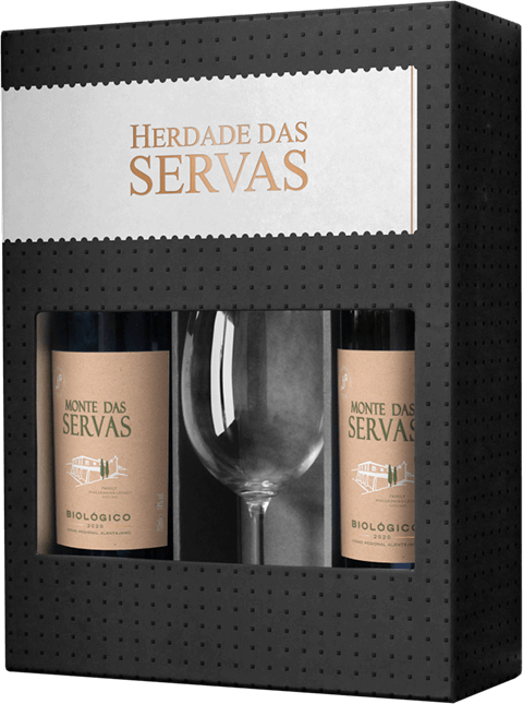 Herdade Das Servas Organic Red Set (glass) 2020
