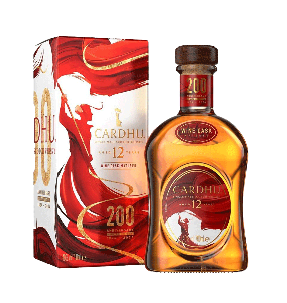 Whisky Cardhu 12 Ans - Édition 200e Anniversaire Fût de Vin